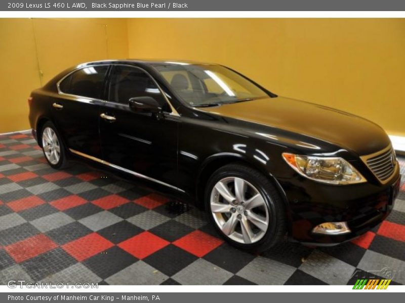 Black Sapphire Blue Pearl / Black 2009 Lexus LS 460 L AWD