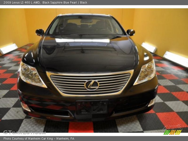 Black Sapphire Blue Pearl / Black 2009 Lexus LS 460 L AWD