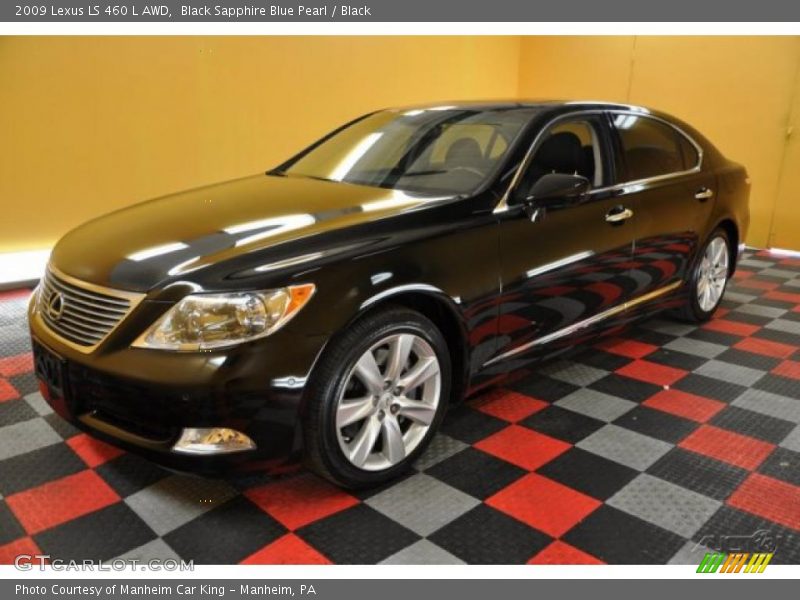 Black Sapphire Blue Pearl / Black 2009 Lexus LS 460 L AWD