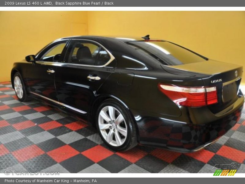 Black Sapphire Blue Pearl / Black 2009 Lexus LS 460 L AWD