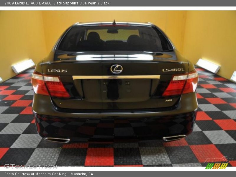 Black Sapphire Blue Pearl / Black 2009 Lexus LS 460 L AWD