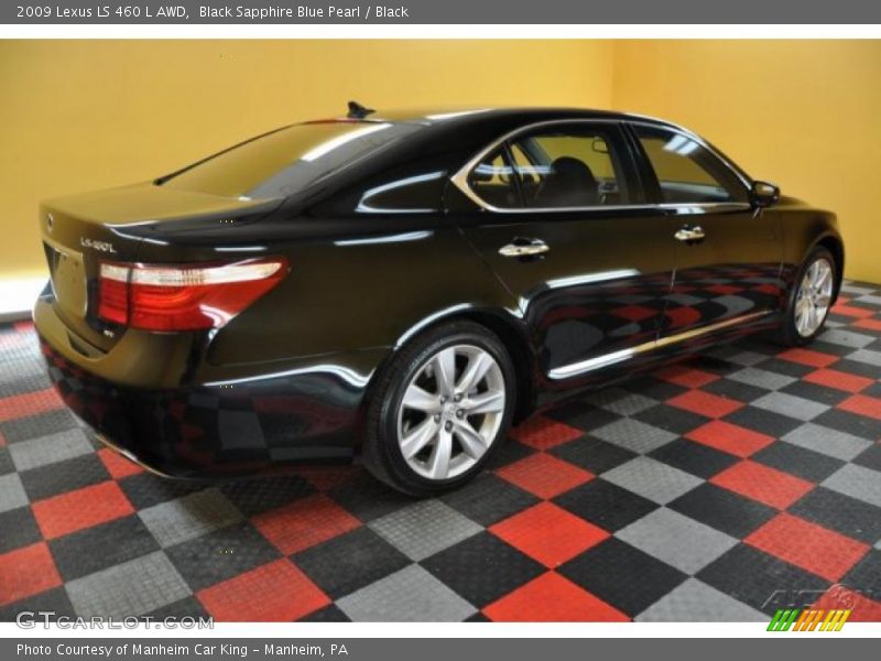 Black Sapphire Blue Pearl / Black 2009 Lexus LS 460 L AWD