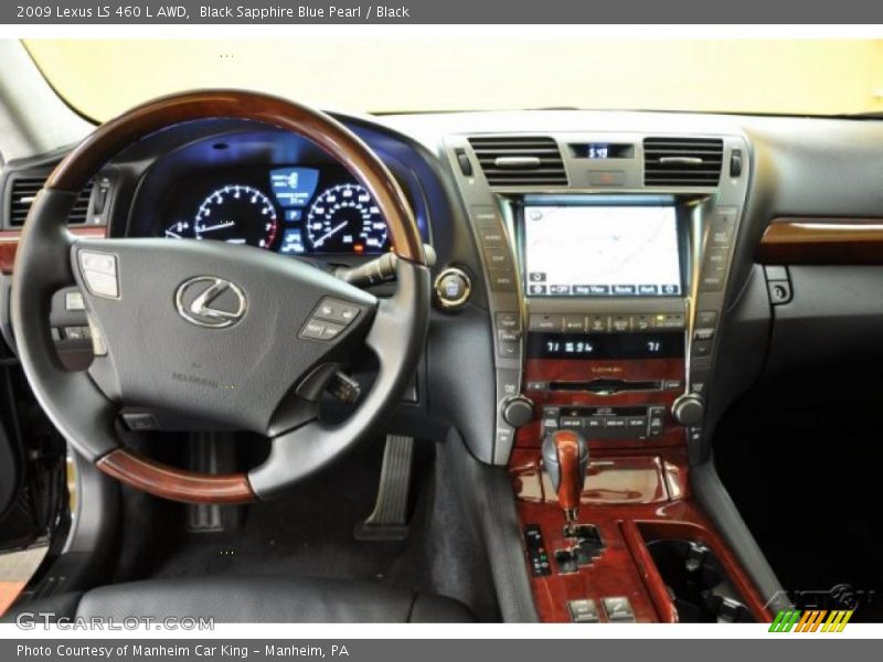 Black Sapphire Blue Pearl / Black 2009 Lexus LS 460 L AWD