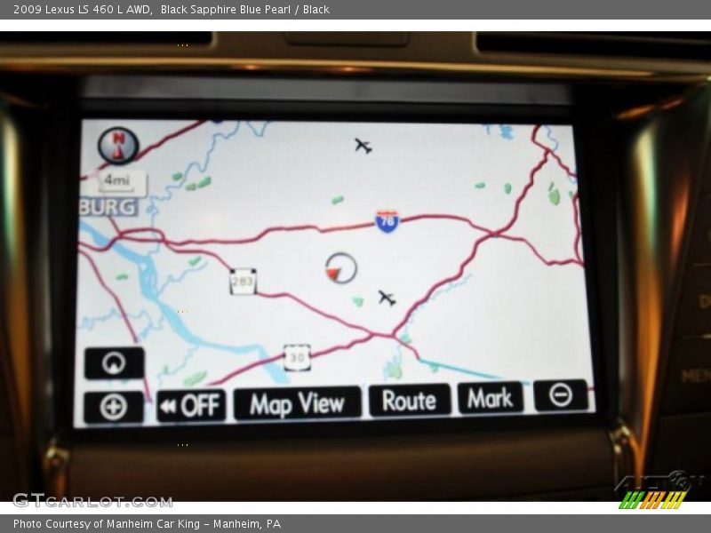 Black Sapphire Blue Pearl / Black 2009 Lexus LS 460 L AWD