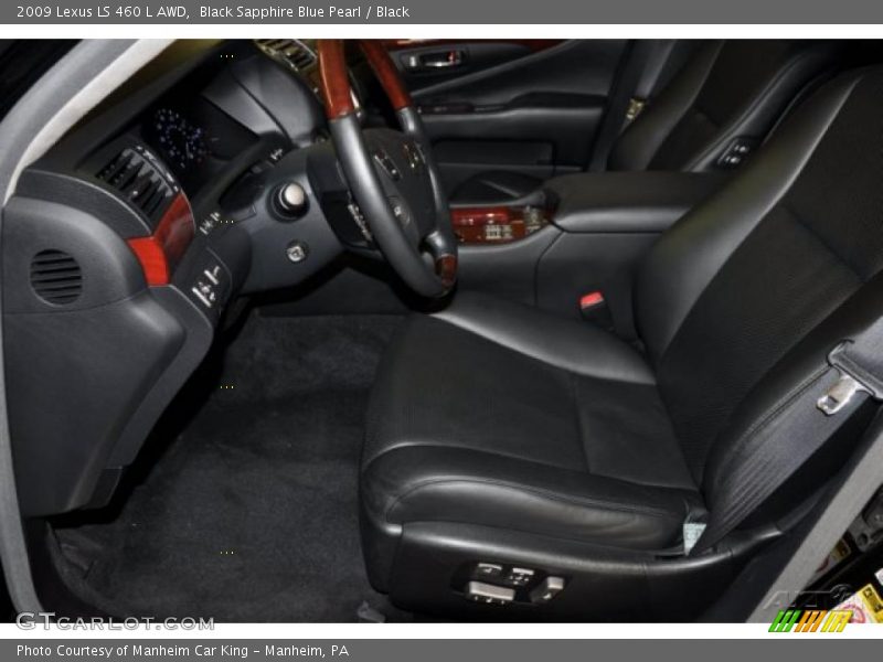 Black Sapphire Blue Pearl / Black 2009 Lexus LS 460 L AWD