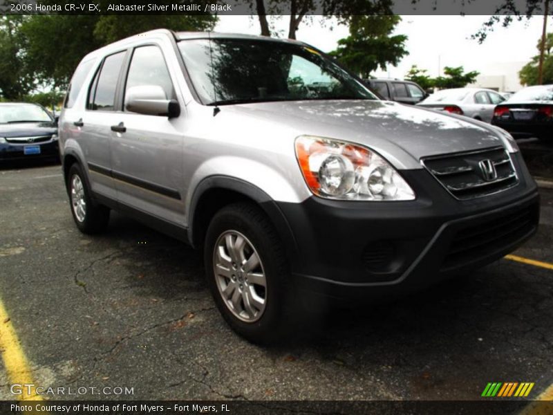 Alabaster Silver Metallic / Black 2006 Honda CR-V EX