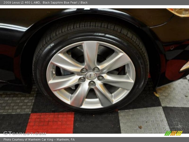 Black Sapphire Blue Pearl / Black 2009 Lexus LS 460 L AWD