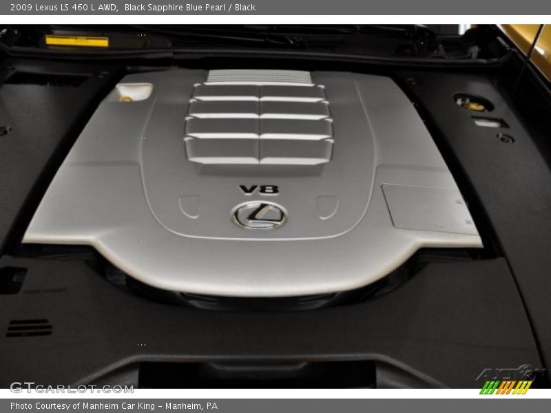 Black Sapphire Blue Pearl / Black 2009 Lexus LS 460 L AWD