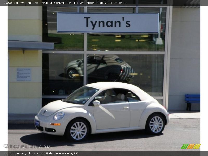 Harvest Moon Beige / Cream Beige 2008 Volkswagen New Beetle SE Convertible
