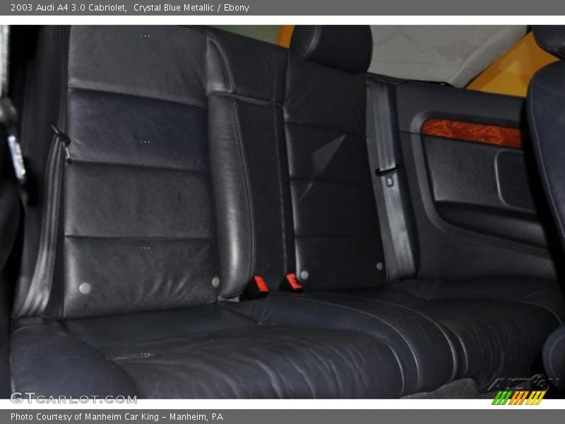 Crystal Blue Metallic / Ebony 2003 Audi A4 3.0 Cabriolet