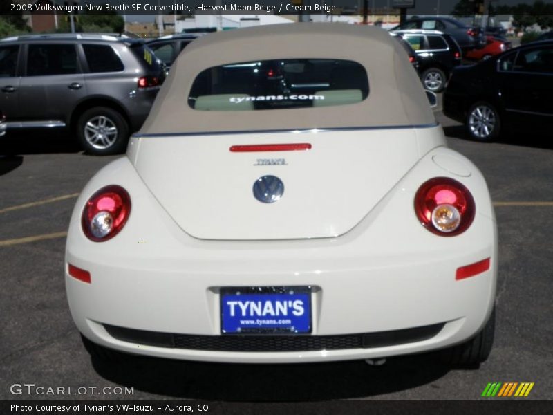 Harvest Moon Beige / Cream Beige 2008 Volkswagen New Beetle SE Convertible