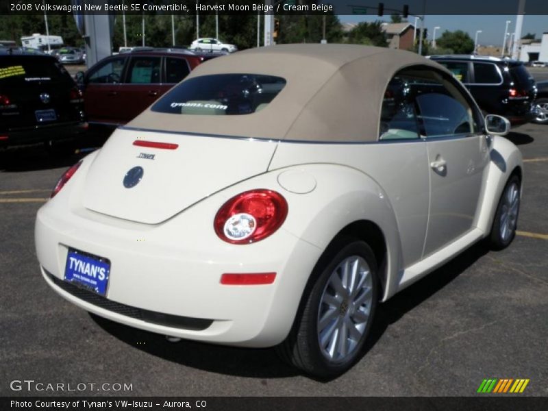 Harvest Moon Beige / Cream Beige 2008 Volkswagen New Beetle SE Convertible