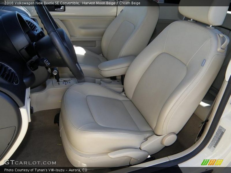 Harvest Moon Beige / Cream Beige 2008 Volkswagen New Beetle SE Convertible