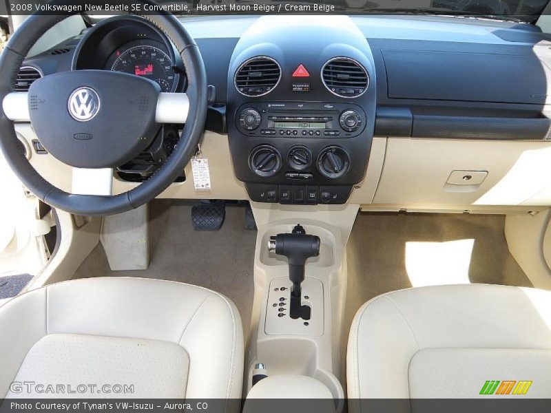 Harvest Moon Beige / Cream Beige 2008 Volkswagen New Beetle SE Convertible