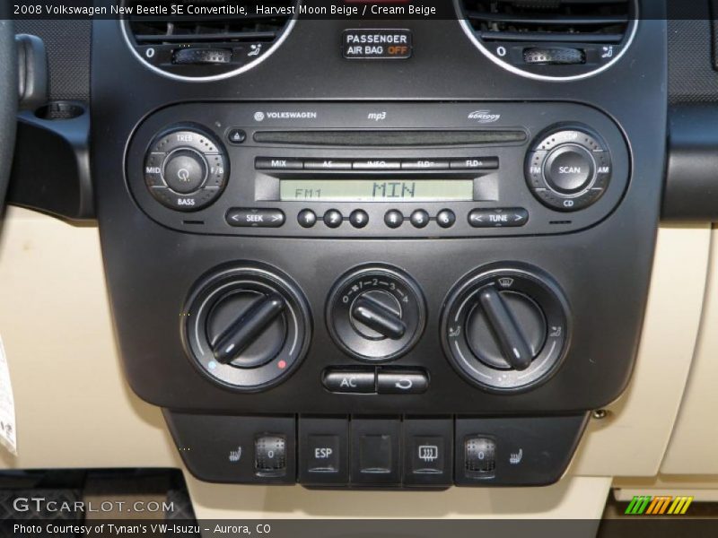 Harvest Moon Beige / Cream Beige 2008 Volkswagen New Beetle SE Convertible