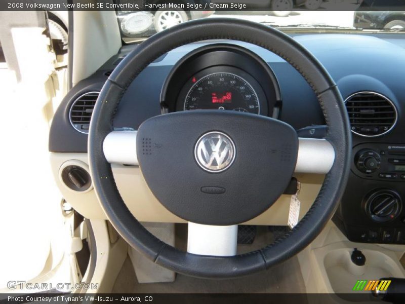 Harvest Moon Beige / Cream Beige 2008 Volkswagen New Beetle SE Convertible