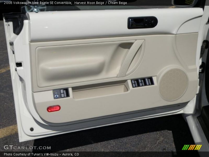 Harvest Moon Beige / Cream Beige 2008 Volkswagen New Beetle SE Convertible