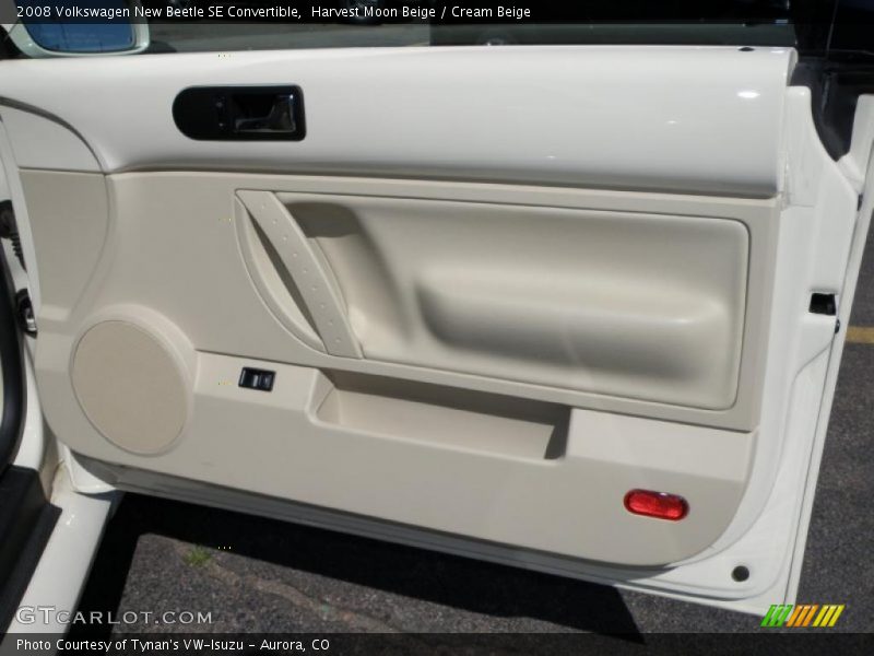 Harvest Moon Beige / Cream Beige 2008 Volkswagen New Beetle SE Convertible