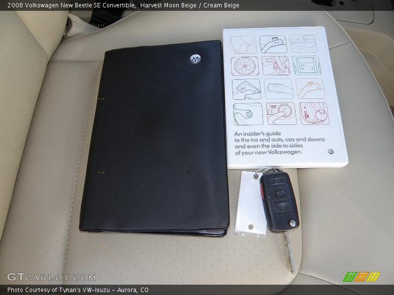 Harvest Moon Beige / Cream Beige 2008 Volkswagen New Beetle SE Convertible