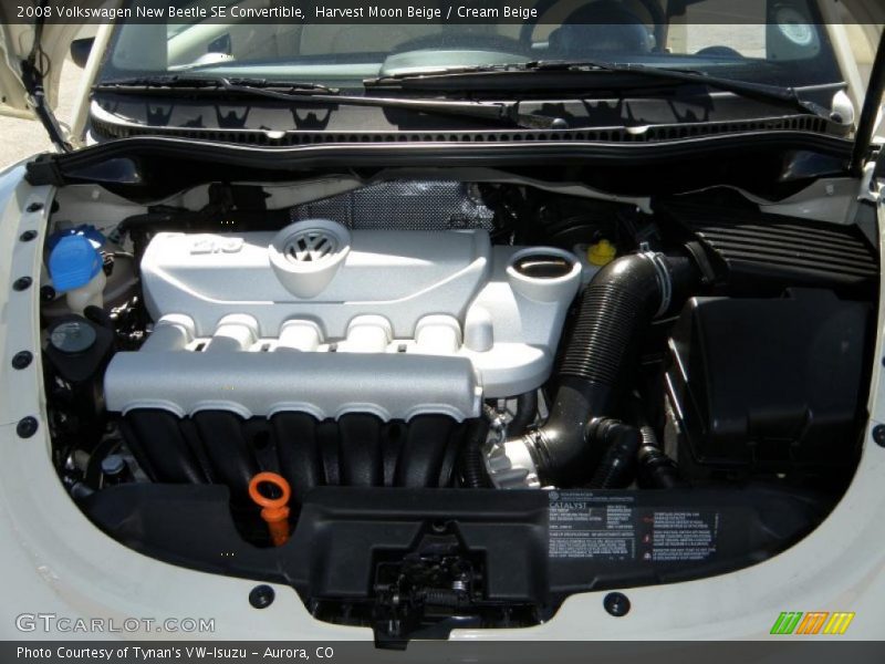 Harvest Moon Beige / Cream Beige 2008 Volkswagen New Beetle SE Convertible