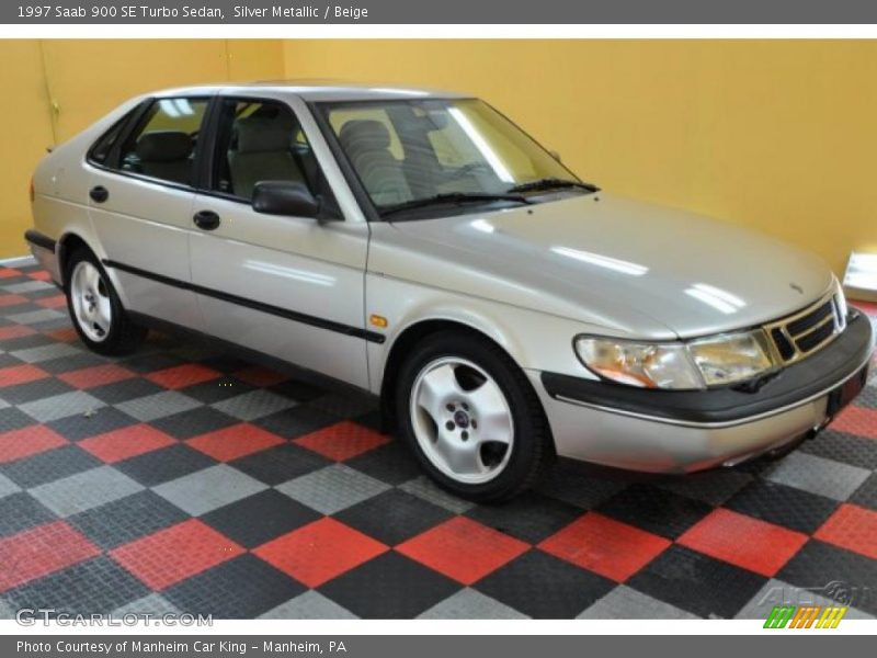 Silver Metallic / Beige 1997 Saab 900 SE Turbo Sedan