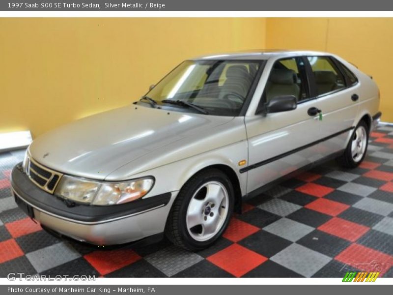 Silver Metallic / Beige 1997 Saab 900 SE Turbo Sedan