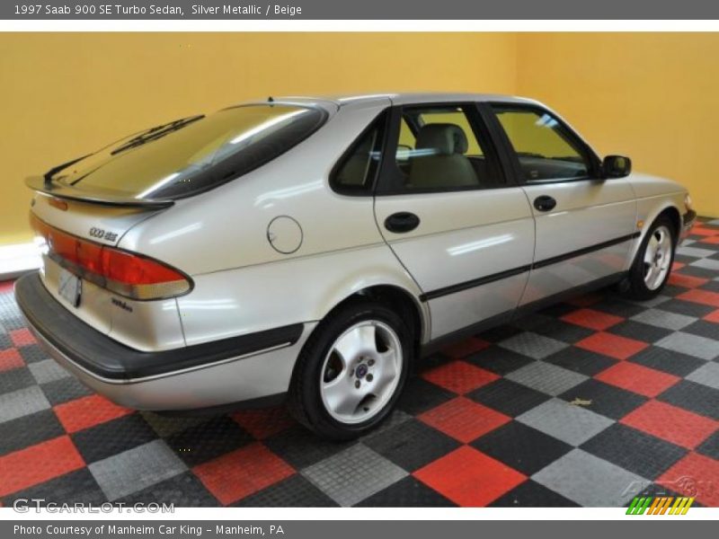 Silver Metallic / Beige 1997 Saab 900 SE Turbo Sedan