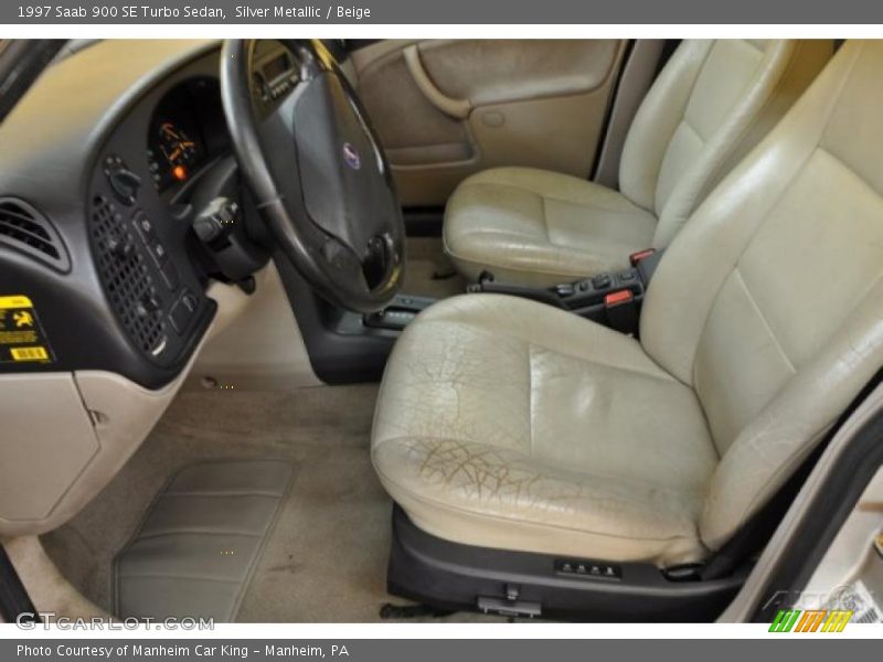 Silver Metallic / Beige 1997 Saab 900 SE Turbo Sedan