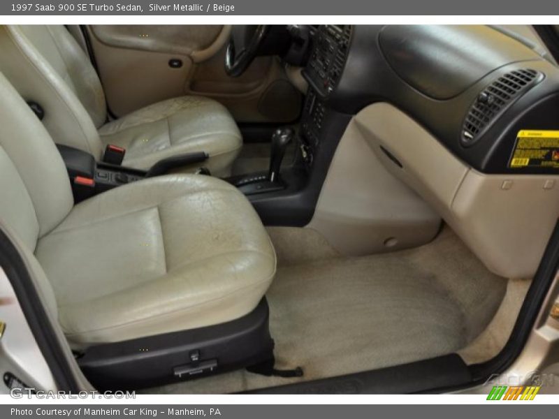 Silver Metallic / Beige 1997 Saab 900 SE Turbo Sedan