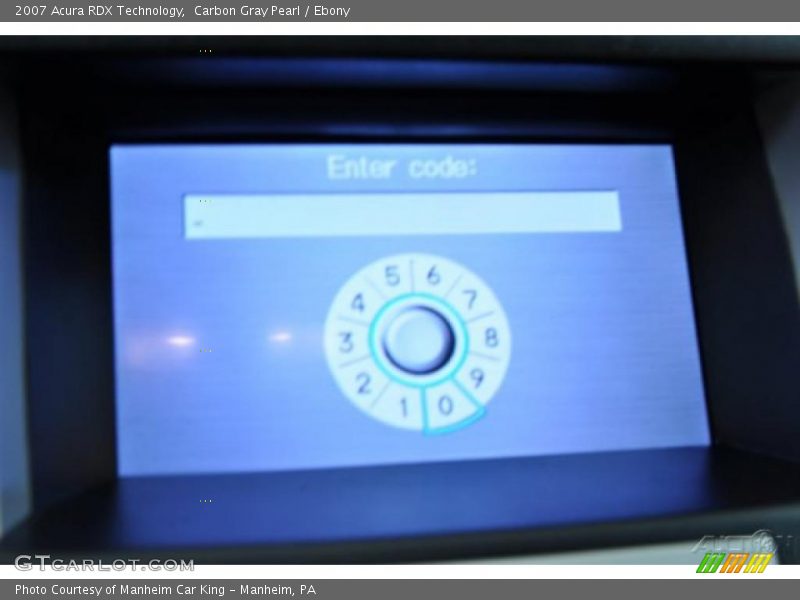 Carbon Gray Pearl / Ebony 2007 Acura RDX Technology