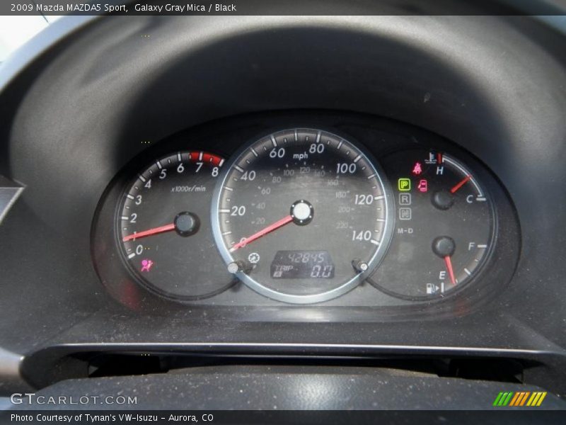 Galaxy Gray Mica / Black 2009 Mazda MAZDA5 Sport