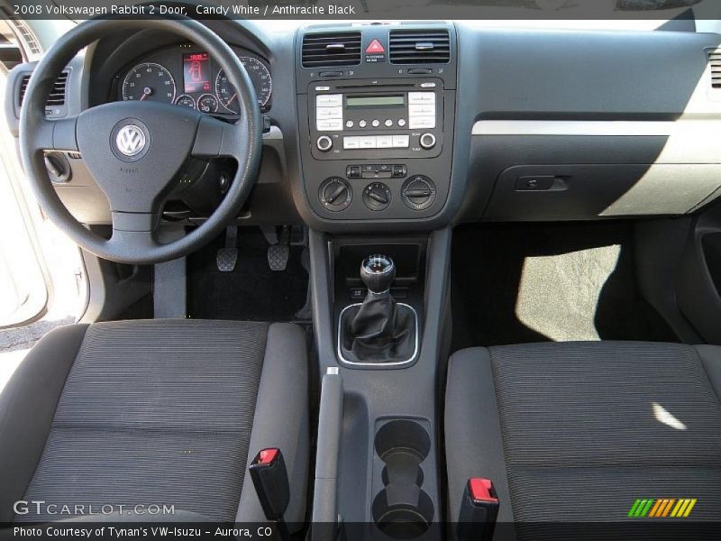 Candy White / Anthracite Black 2008 Volkswagen Rabbit 2 Door