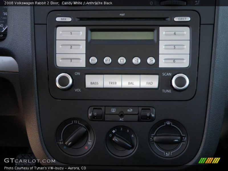 Candy White / Anthracite Black 2008 Volkswagen Rabbit 2 Door