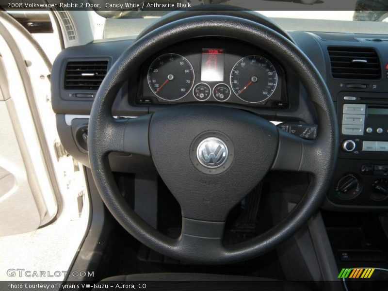 Candy White / Anthracite Black 2008 Volkswagen Rabbit 2 Door