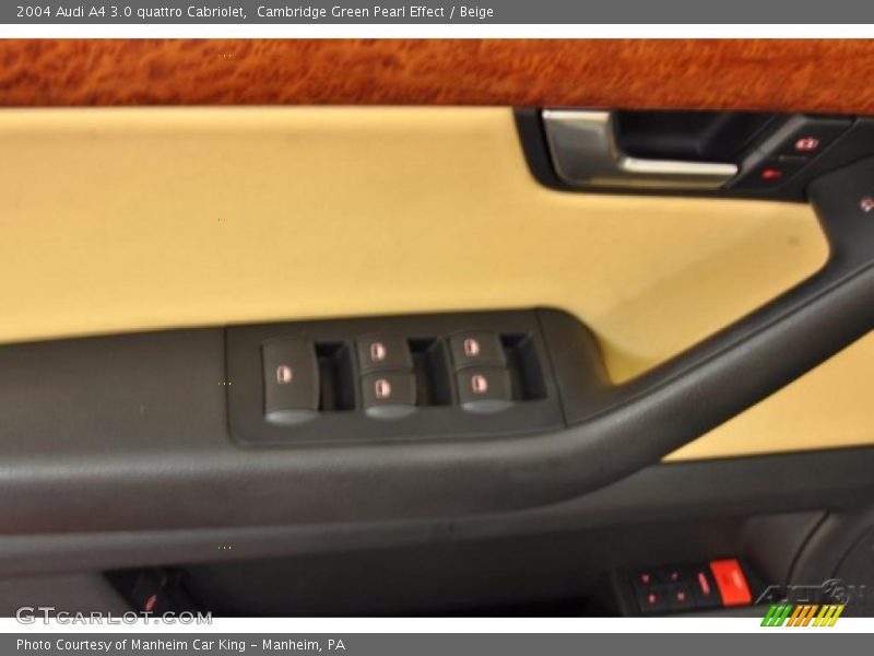 Cambridge Green Pearl Effect / Beige 2004 Audi A4 3.0 quattro Cabriolet