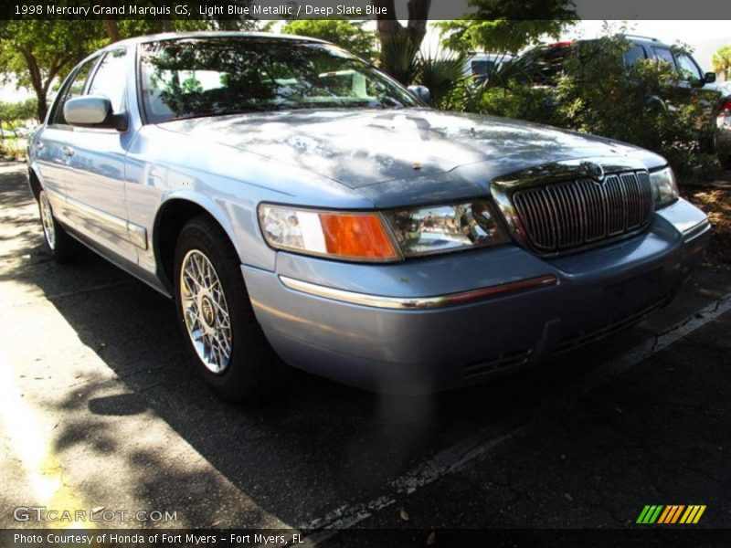 Light Blue Metallic / Deep Slate Blue 1998 Mercury Grand Marquis GS