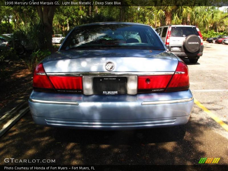 Light Blue Metallic / Deep Slate Blue 1998 Mercury Grand Marquis GS