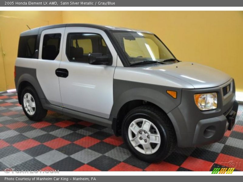 Satin Silver Metallic / Gray/Blue 2005 Honda Element LX AWD