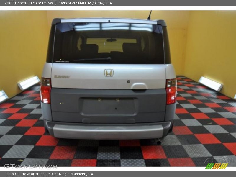 Satin Silver Metallic / Gray/Blue 2005 Honda Element LX AWD