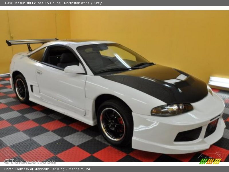 Northstar White / Gray 1998 Mitsubishi Eclipse GS Coupe