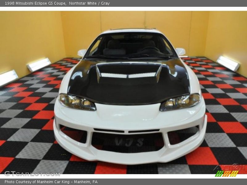 Northstar White / Gray 1998 Mitsubishi Eclipse GS Coupe