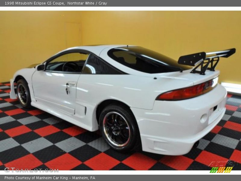 Northstar White / Gray 1998 Mitsubishi Eclipse GS Coupe