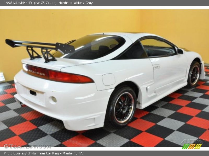 Northstar White / Gray 1998 Mitsubishi Eclipse GS Coupe