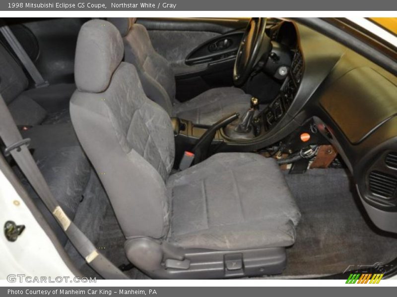 Northstar White / Gray 1998 Mitsubishi Eclipse GS Coupe