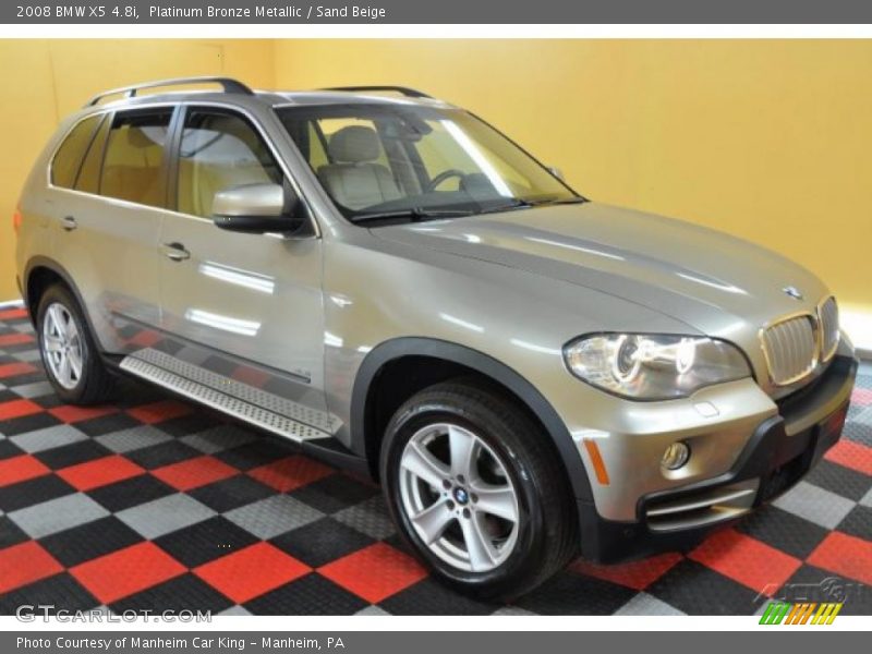 Platinum Bronze Metallic / Sand Beige 2008 BMW X5 4.8i