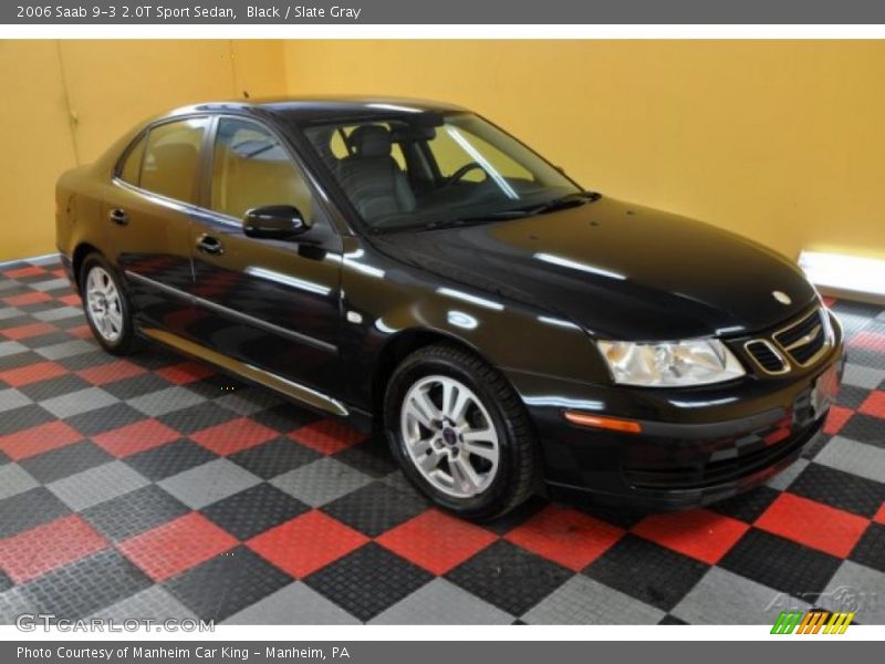 Black / Slate Gray 2006 Saab 9-3 2.0T Sport Sedan