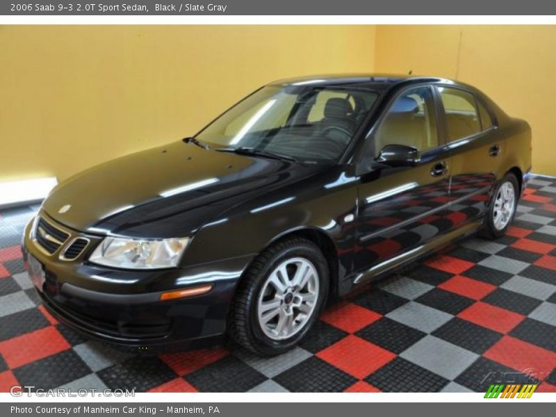 Black / Slate Gray 2006 Saab 9-3 2.0T Sport Sedan