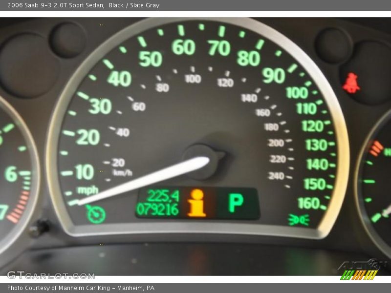 Black / Slate Gray 2006 Saab 9-3 2.0T Sport Sedan