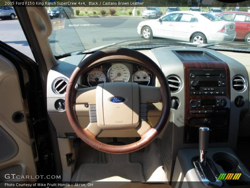 Black / Castano Brown Leather 2005 Ford F150 King Ranch SuperCrew 4x4