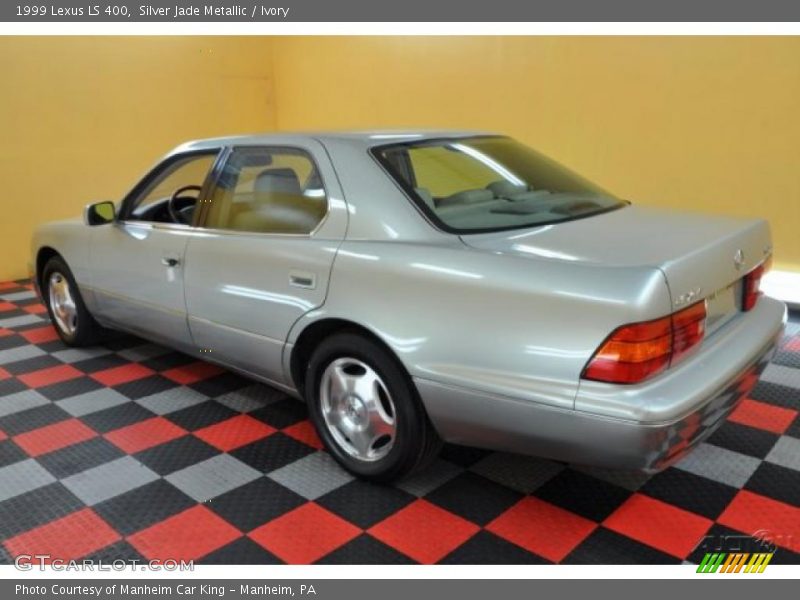 Silver Jade Metallic / Ivory 1999 Lexus LS 400